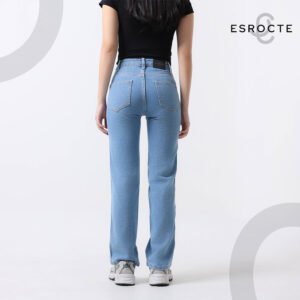 ESROCTE Eira Pants | Celana Loose Jeans High-Waist Wanita –Biru Folder– 26–38 (NEW SIZE) - Gambar 7