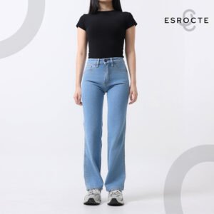 ESROCTE Eira Pants | Celana Loose Jeans High-Waist Wanita –Biru Folder– 26–38 (NEW SIZE)