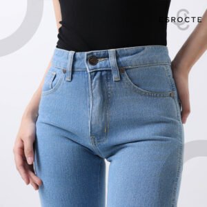 ESROCTE Eira Pants | Celana Loose Jeans High-Waist Wanita –Biru Folder– 26–38 (NEW SIZE) - Gambar 8