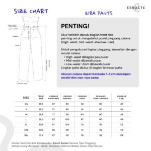 ESROCTE Eira Pants | Celana Loose Jeans High-Waist Wanita –Biru Folder– 26–38 (NEW SIZE) - Gambar 9