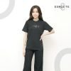 ESROCTE Kaos Reguler Unisex Lengan Pendek Signature - 24s Jet Black S-XL