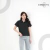 ESROCTE Kaos Polo Reguler Wanita Lengan Pendek PT40 - 24s Hitam